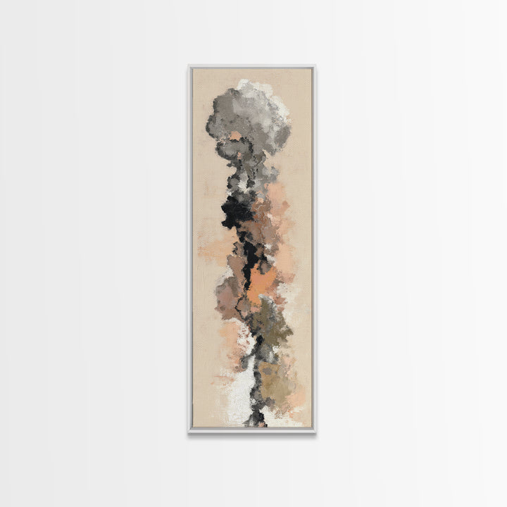 Small Cloud Study Canvas Print, Minimalist Art, Black Art, Living Room Decor, Fine Art, Minimal, Minimalist Wall Art, MIN-1x3-33