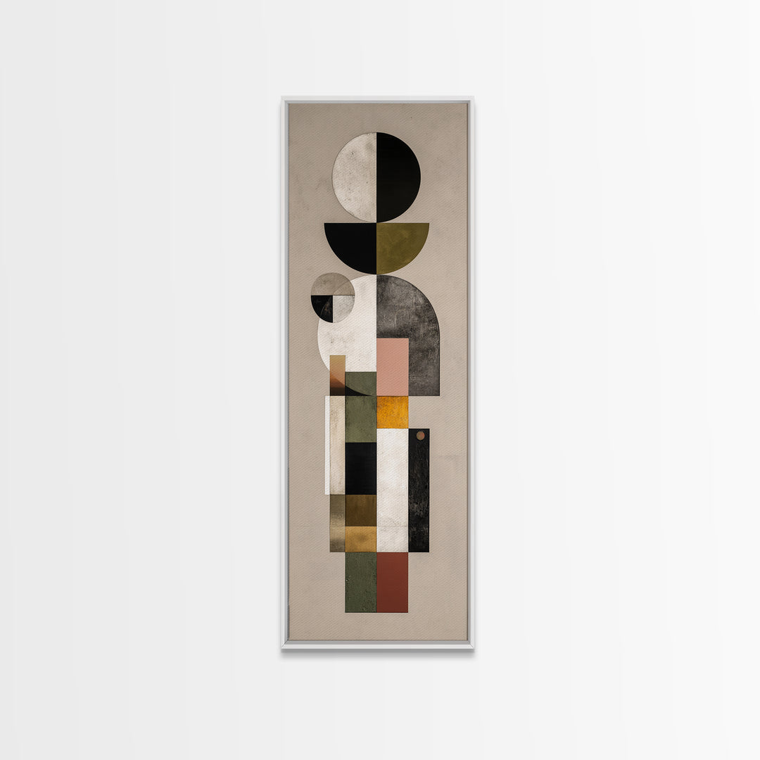 Monochrome Arch and Shadow Composition Canvas Print, Minimalist Art, Printable Art, Living Room Decor, Fine Art, Minimal, MIN-1x3-68