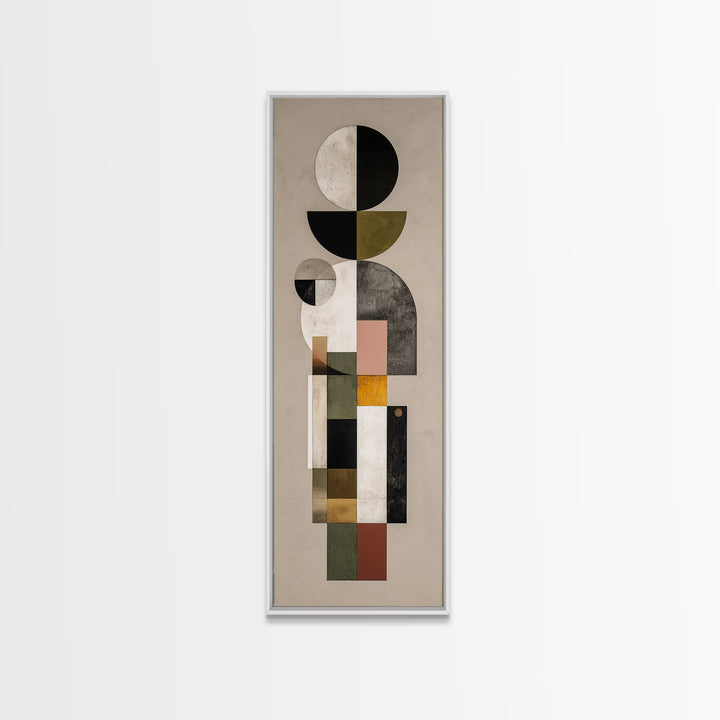 Monochrome Arch and Shadow Composition Canvas Print, Minimalist Art, Printable Art, Living Room Decor, Fine Art, Minimal, MIN-1x3-68