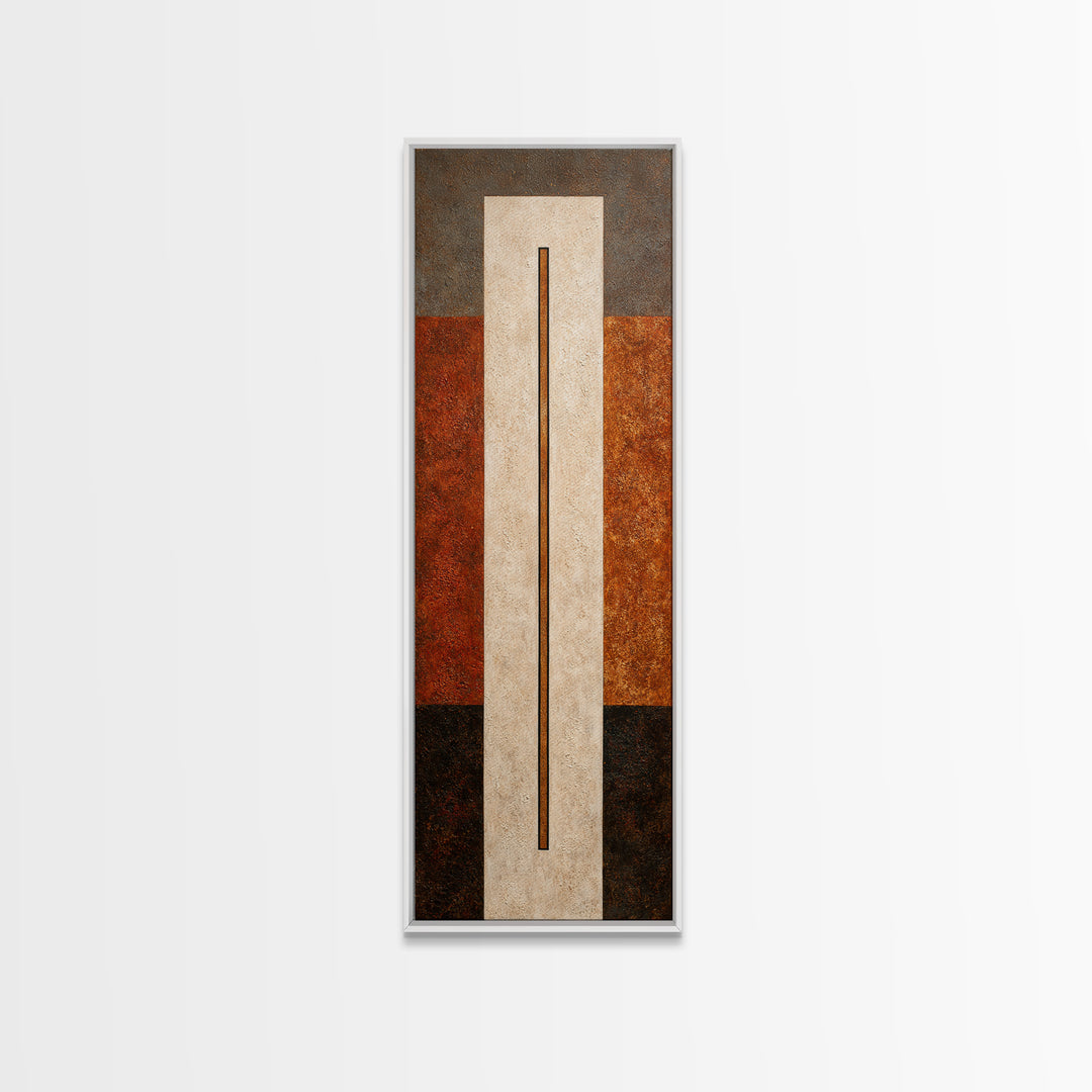 Calm Rectangle Composition Framed Canvas Print, Minimalist Art, Black Art, Living Room Decor, Minimal, Minimalist Wall Art, MIN-1x3-84