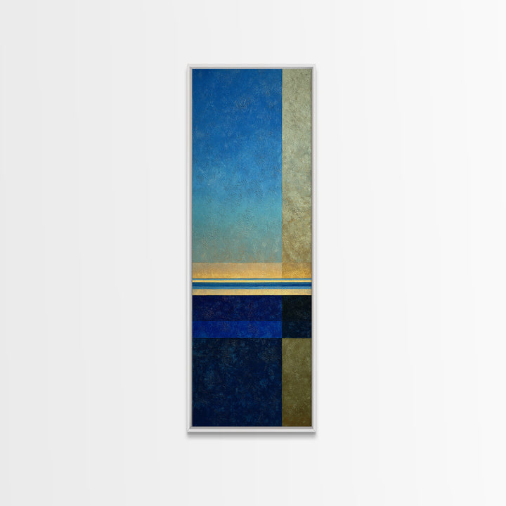 Simple Blue Horizon Canvas Print, Minimalist Art, Wall Art, Living Room Decor, Fine Art, Minimal, Large Wall Art, Movie Poster, MIN-1x3-90