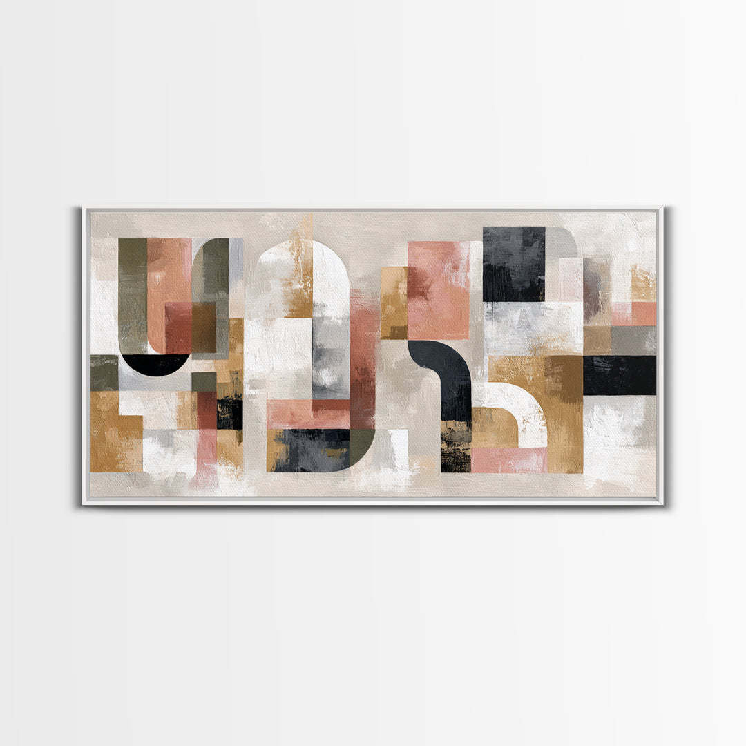 Two Overlapping Organic Shapes Canvas Print, Minimalist Art, Art Prints, Living Room Decor, Fine Art, Minimal, Printable Art, MIN-2x1-39