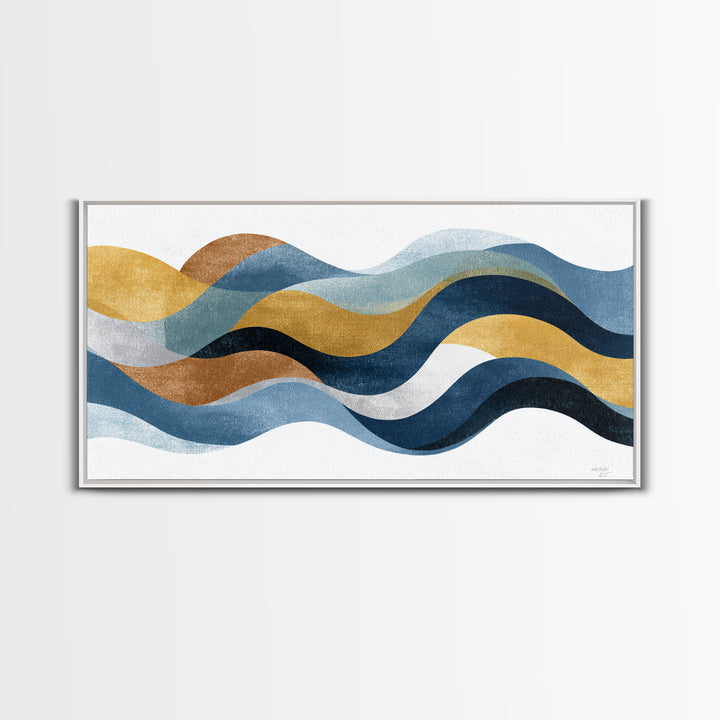 Minimal Abstract Wave Line Canvas Print, Minimalist Art, Printables, Living Room Decor, Abstract Art, Minimal, Boho Wall Art, MIN-2x1-57