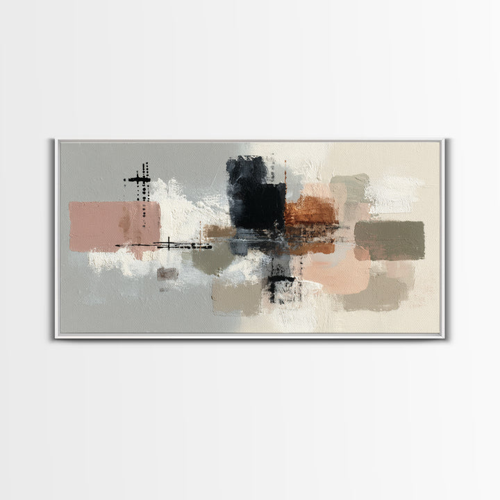 Small Cloud Study Canvas Print, Minimalist Art, Black Art, Living Room Decor, Fine Art, Minimal, Minimalist Wall Art, MIN-2x1-89
