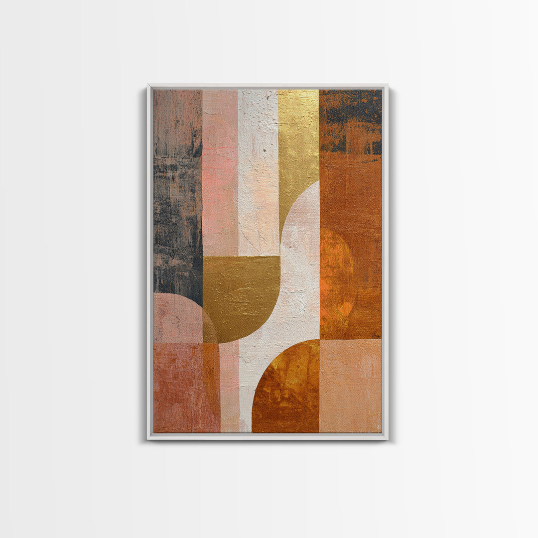Single Gold Line Curve on Charcoal Framed Canvas Print, Minimalist Art, Art Print, Living Room Decor, Fine Art, Minimal, MIN-2x3-25