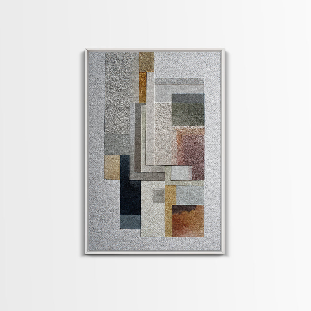 Calm Rectangle Composition Canvas Print, Minimalist Art, Statement Artwork, Living Room Decor, Fine Art, Minimal, Wall Decor, MIN-2x3-32