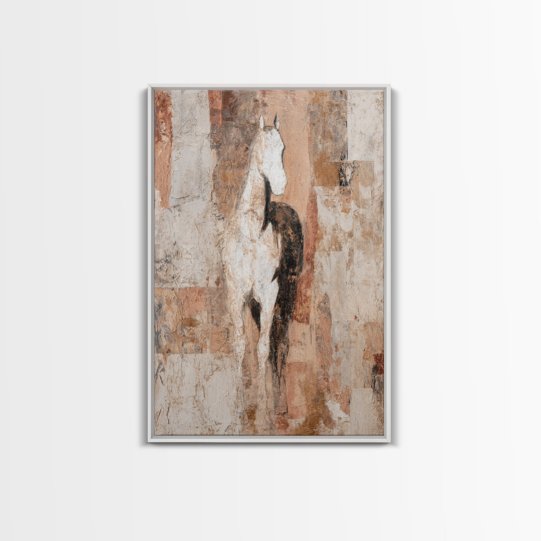 Minimal Horse Contour Canvas Print, Minimalist Art, Art, Living Room Decor, Fine Art, Minimal, Canvas Tote Bag, Abstract Art, MIN-2x3-50