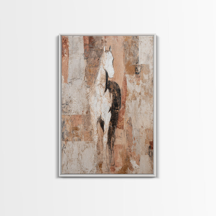 Minimal Horse Contour Canvas Print, Minimalist Art, Art, Living Room Decor, Fine Art, Minimal, Canvas Tote Bag, Abstract Art, MIN-2x3-50