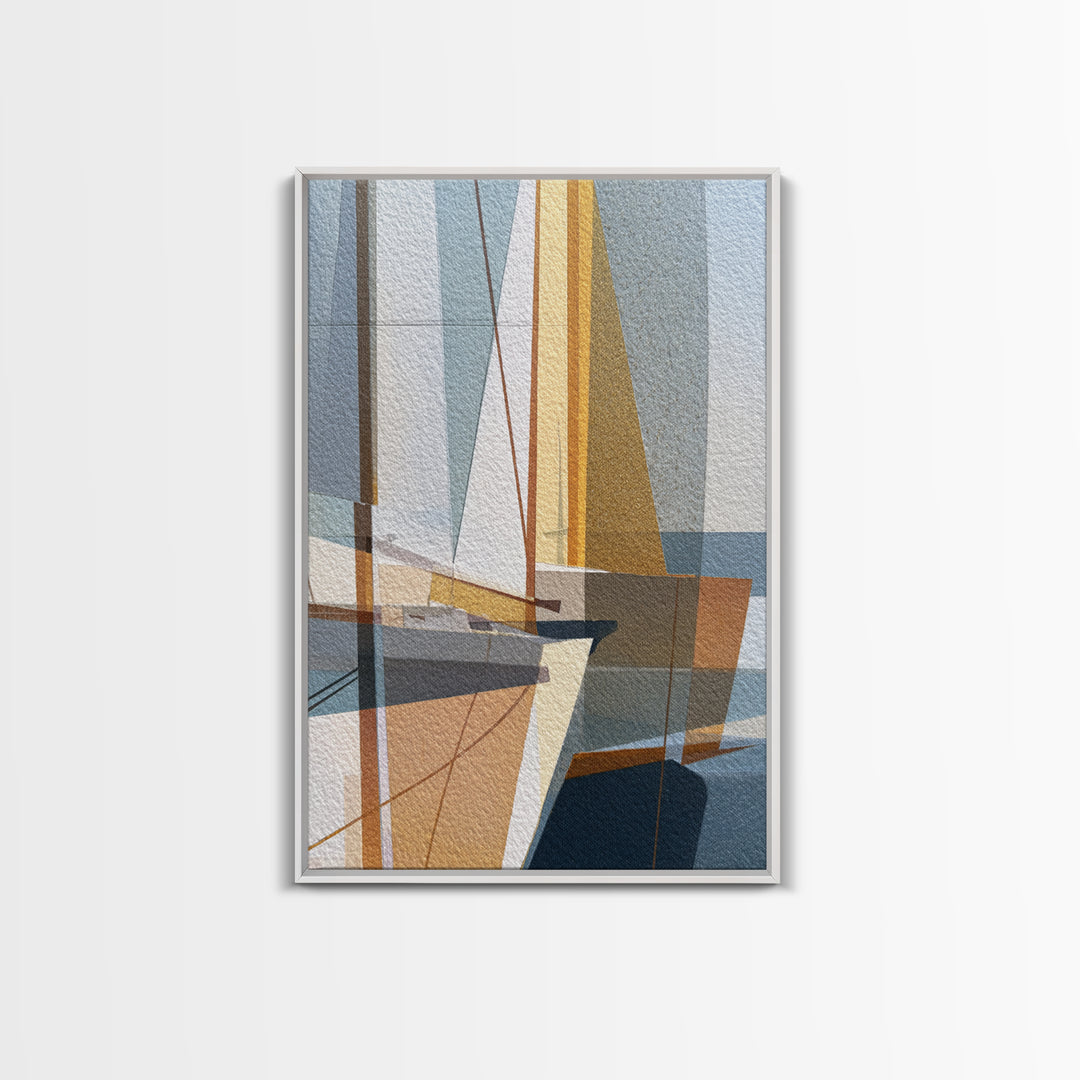 Tiny Sailboat under Open Sky Canvas Print, Minimalist Art, Art Print, Living Room Decor, Fine Art, Minimal, Abstract Wall Art, MIN-2x3-70