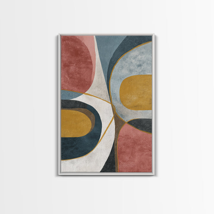 Single Gold Line Curve on Charcoal Framed Canvas Print, Minimalist Art, Printable Art, Living Room Decor, Abstract Art, Minimal, MIN-2x3-73