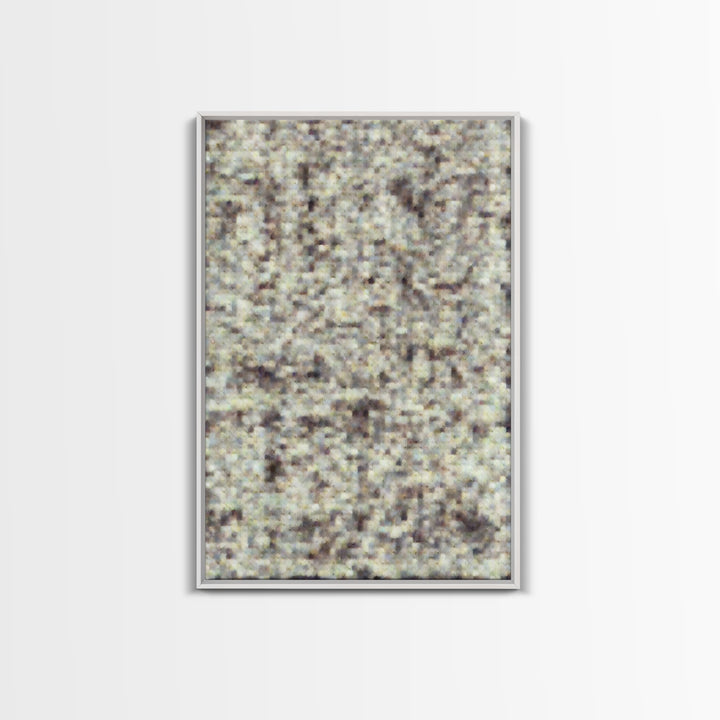 Monochrome Arch and Shadow Composition Framed Canvas Print, Minimalist Art, Abstract Art, Living Room Decor, Fine Art, Minimal, MIN-2x3-88