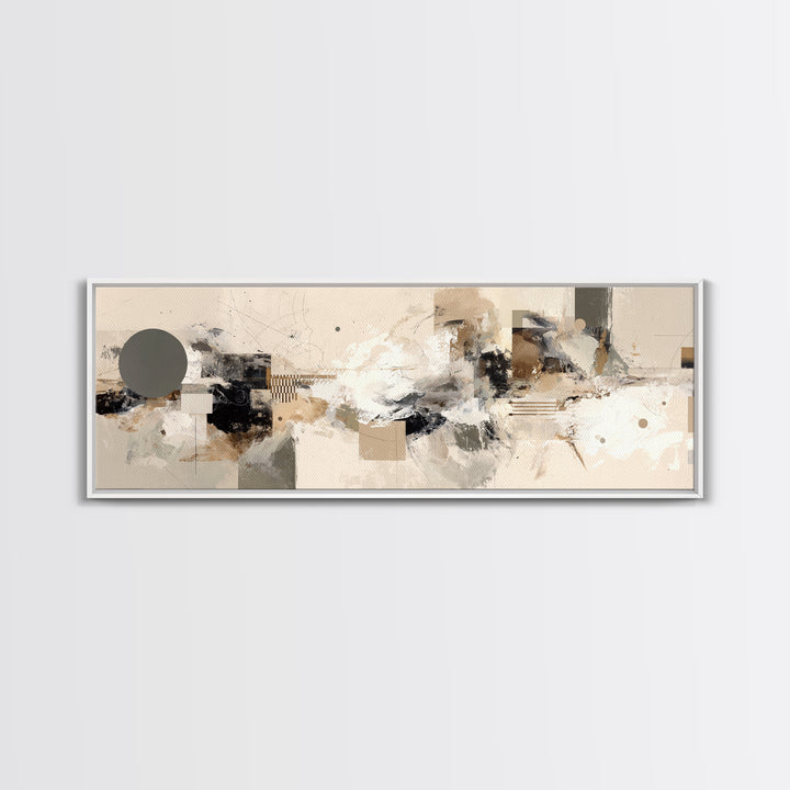 Two Overlapping Organic Shapes Canvas Print, Minimalist Art, Minimalist Wall Art, Living Room Decor, Abstract Art, Minimal, MIN-3x1-11