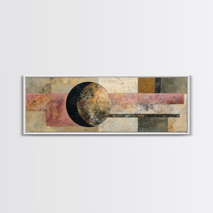 Single Brushstroke Circle Canvas Print, Minimalist Art, Modern Decor, Living Room Decor, Fine Art, Minimal, Poster, Wall Decor, MIN-3x1-14