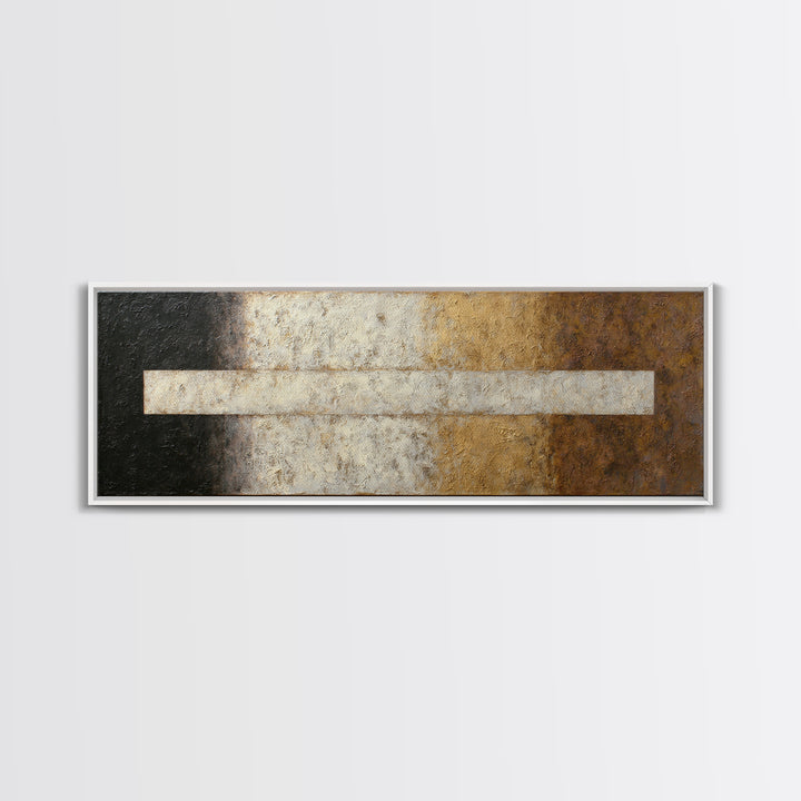 Calm Rectangle Composition Canvas Print, Minimalist Art, Neutral Decor, Living Room Decor, Fine Art, Minimal, Home Decor, MIN-3x1-40
