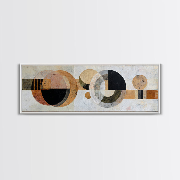 Minimal Moon over a Pale Ocean Canvas Print, Minimalist Art, Modern Wall Art, Living Room Decor, Fine Art, Minimal, MIN-3x1-49