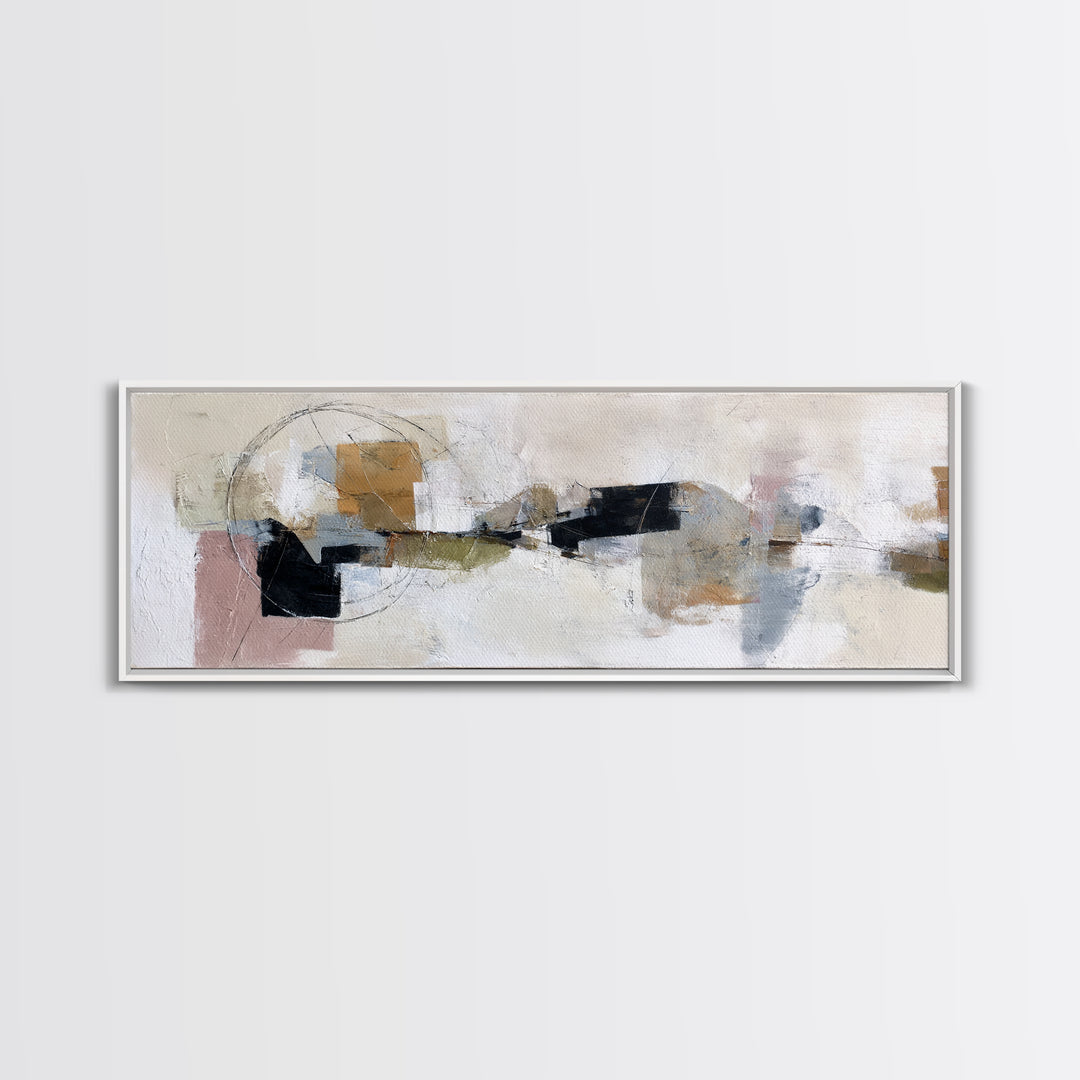 Small Black Bird Crossing White Space Canvas Print, Minimalist Art, Large Wall Art, Living Room Decor, Fine Art, Minimal, MIN-3x1-71