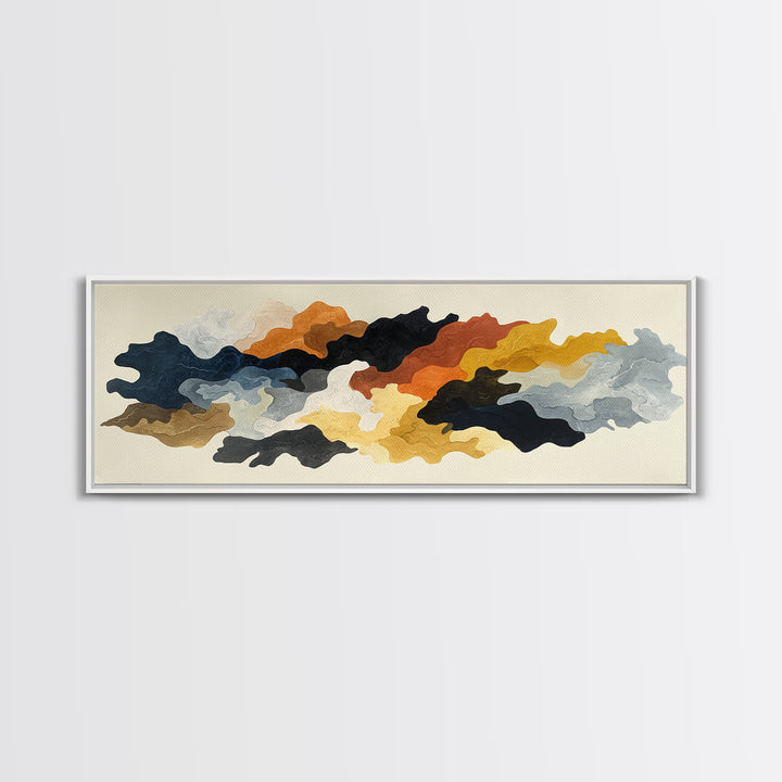Minimal Horse Contour Framed Canvas Print, Minimalist Art, Black Art, Living Room Decor, Fine Art, Minimal, Minimalist Wall Art, MIN-3x1-82