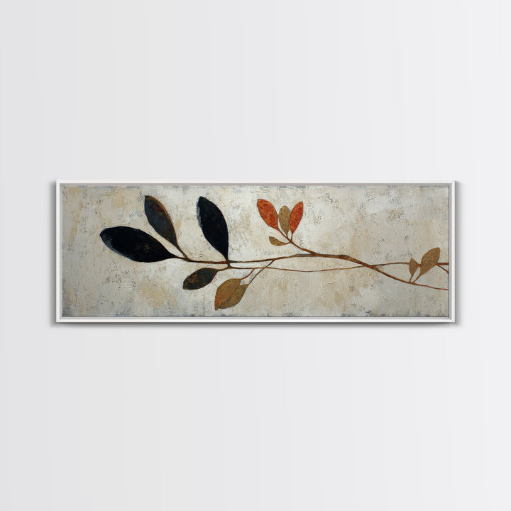 Minimal Branch Silhouette Canvas Print, Minimalist Art, Digital Prints, Living Room Decor, Fine Art, Minimal, Printable Art, MIN-3x1-91
