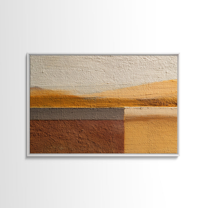 Calm Rectangle Composition Framed Canvas Print, Minimalist Art, Wall Art, Living Room Decor, Oil Painting, Minimal, MIN-3x2-100