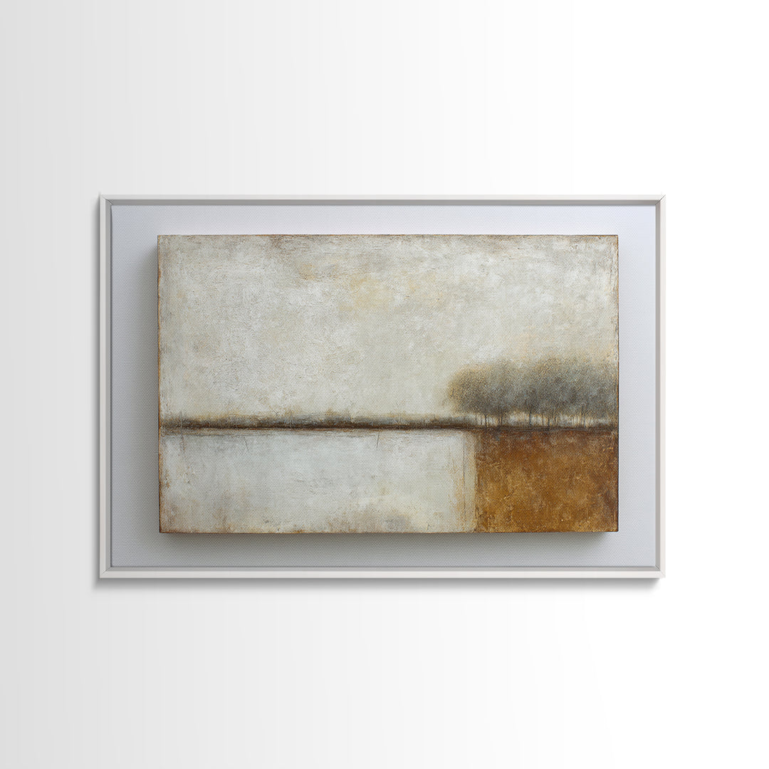 Calm Rectangle Composition Framed Canvas Print, Minimalist Art, Living Room Decor, Minimal, Modern Decor, Fine Art Print, MIN-3x2-28