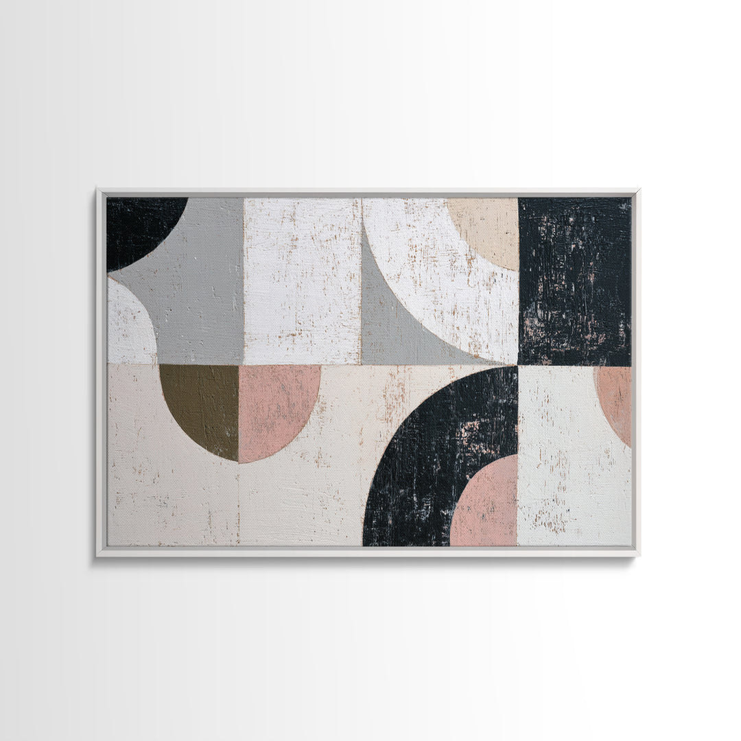 Minimal Moon over a Pale Ocean Canvas Print, Minimalist Art, Modern Art, Living Room Decor, Fine Art, Minimal, Minimalist Decor, MIN-3x2-37