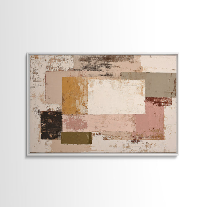 Calm Rectangle Composition Canvas Print, Minimalist Art, Modern Wall Art, Living Room Decor, Abstract Art, Minimal, MIN-3x2-52