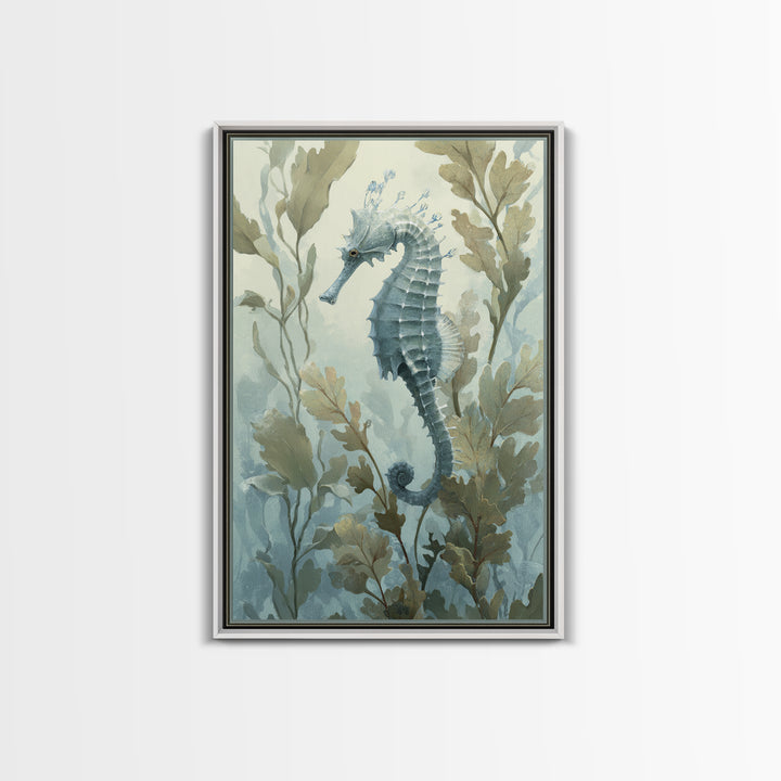 Sea Dragon Drifting Among Kelp Framed Canvas Print, Marine Life Art, Home Decor, Living Room Decor, Fine Art, Marine, MLA-2x3-25