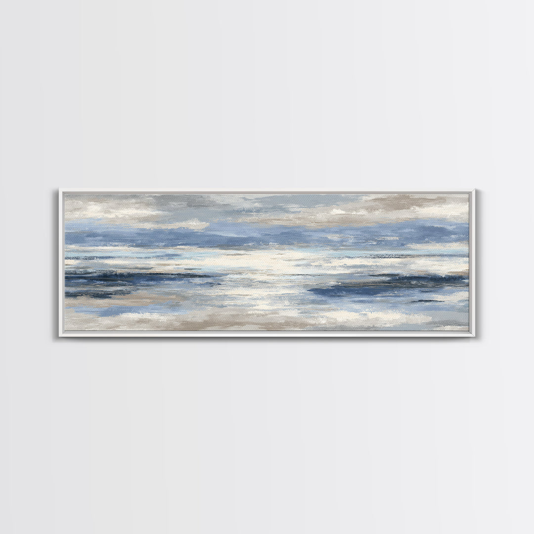 Orca Beneath Northern Lights Canvas Print, Marine Life Art, Statement Artwork, Living Room Decor, Marine, Coastal Wall Art, MLA-3x1-48
