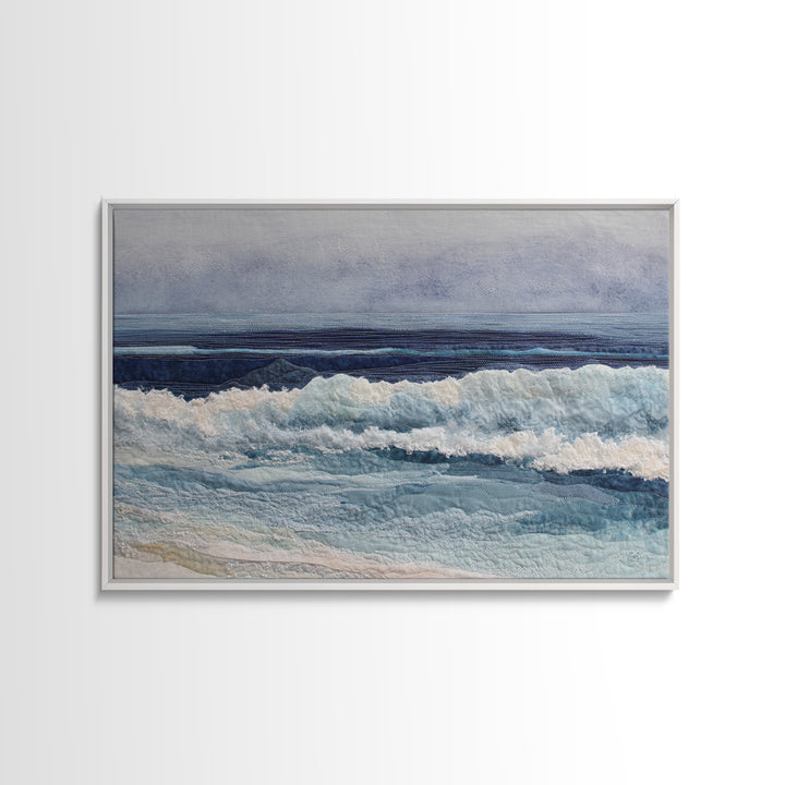 Orca Beneath Northern Lights Framed Canvas Print, Marine Life Art, Contemporary Art, Living Room Decor, Fine Art, Marine, MLA-3x2-36