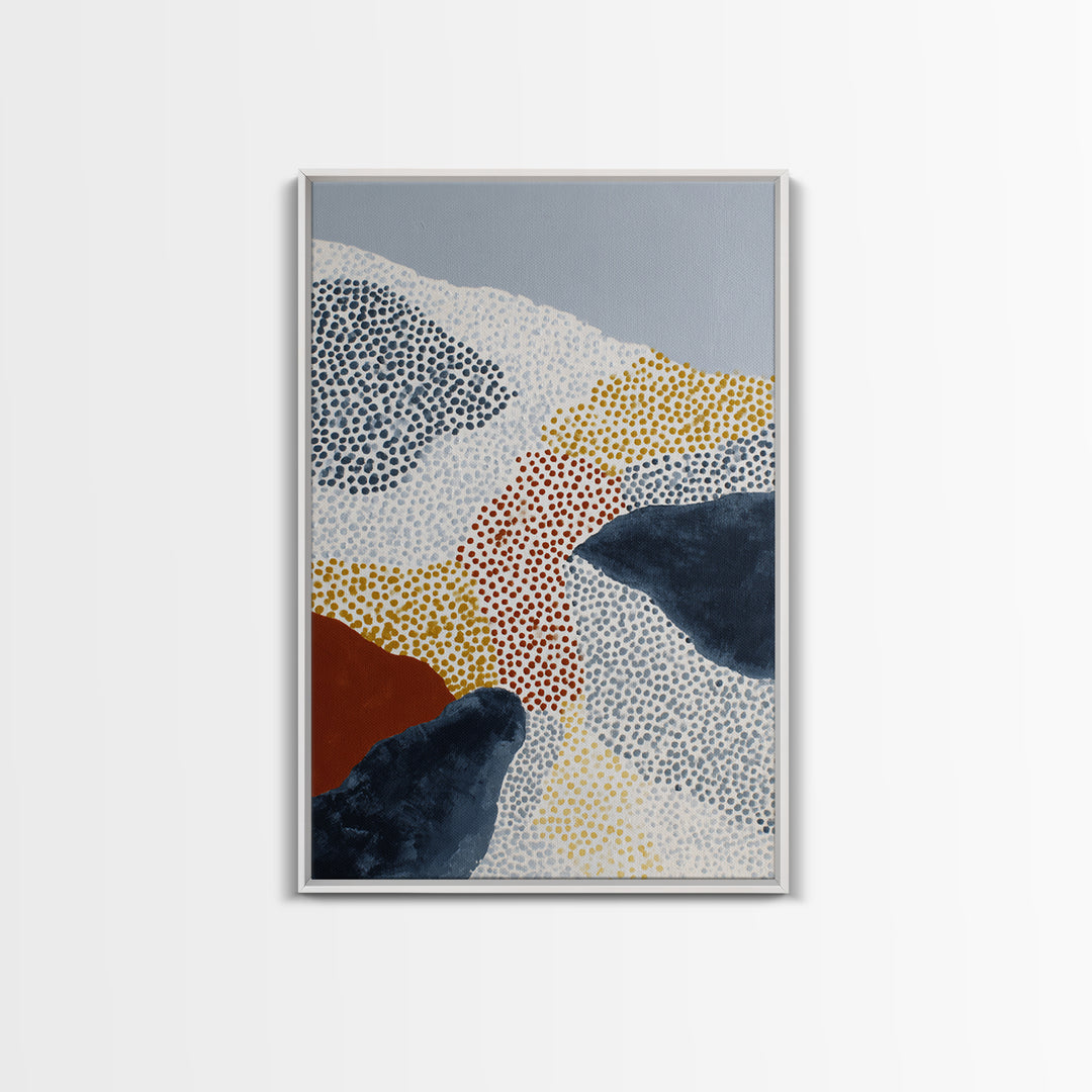Minimal Mountain Scene Canvas Print, Midcentury Modern Art, Modern Art, Living Room Decor, Fine Art, Retro, Minimalist Decor, MMA-2x3-95