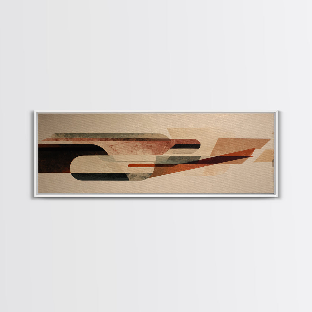 Rocket Ship in Retro Space Age Design Canvas Print, Midcentury Modern Art, Wall Decor, Living Room Decor, Fine Art, Retro, MMA-3x1-30
