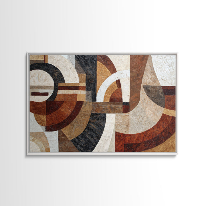Jazz Musician in Angular Mid Century Style Canvas Print, Midcentury Modern Art, Statement Artwork, Living Room Decor, Retro, MMA-3x2-85