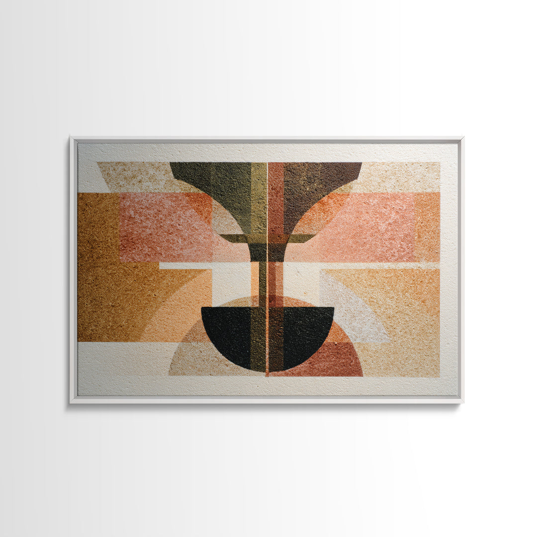 Rocket Ship in Retro Space Age Design Canvas Print, Midcentury Modern Art, Living Room Wall Art, Living Room Decor, Retro, MMA-3x2-90