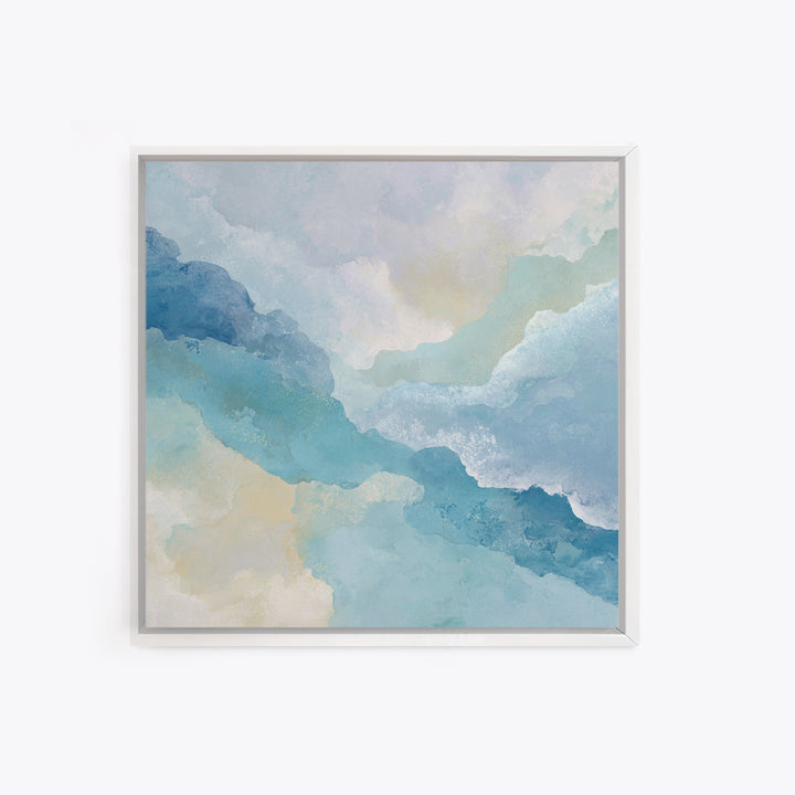Calming Blue Abstract Canvas Print, Medical Office Art, Modern Decor, Office Decor, Abstract Art, Calm, Home Decor, Wall Decor, MOA-1x1-25