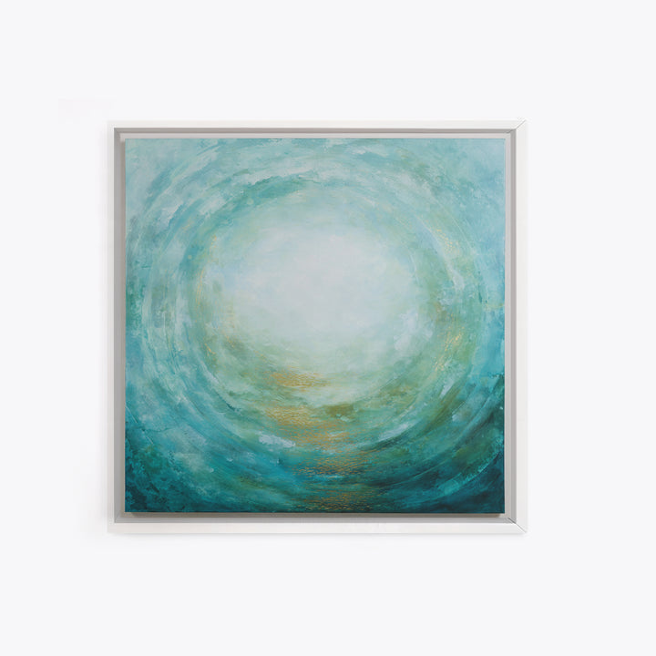 Abstract Healing Spiral Framed Canvas Print, Medical Office Art, Medical School, Office Decor, Fine Art, Calm, Minimalist Decor, MOA-1x1-63