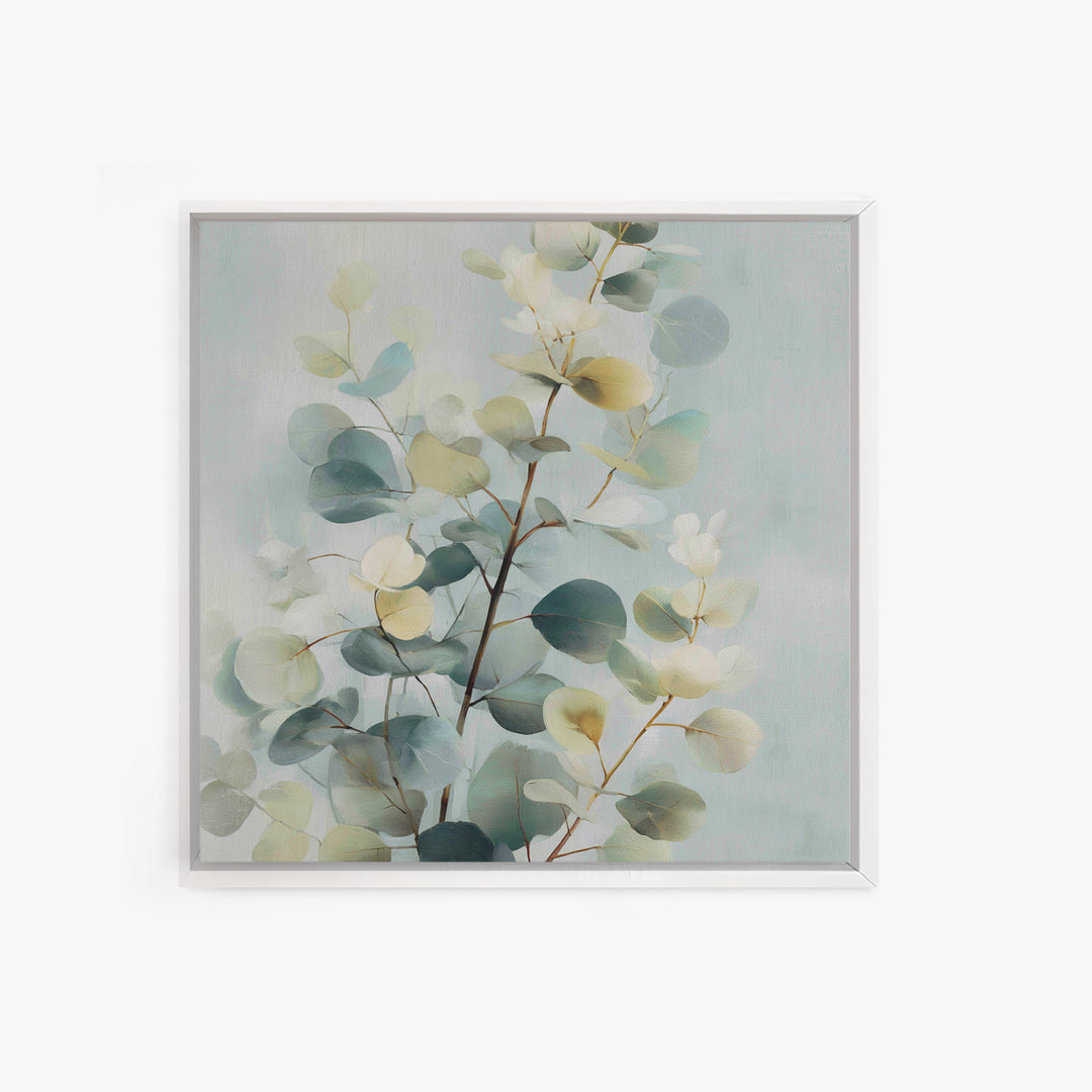 Botanical Eucalyptus Branch Canvas Print, Medical Office Art, Modern Decor, Office Decor, Fine Art, Calm, Home Decor, MOA-1x1-75