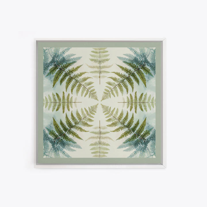 Minimal Green Fern Specimen Framed Canvas Print, Medical Office Art, Medical Student Gift, Office Decor, Fine Art, Calm, MOA-1x1-8