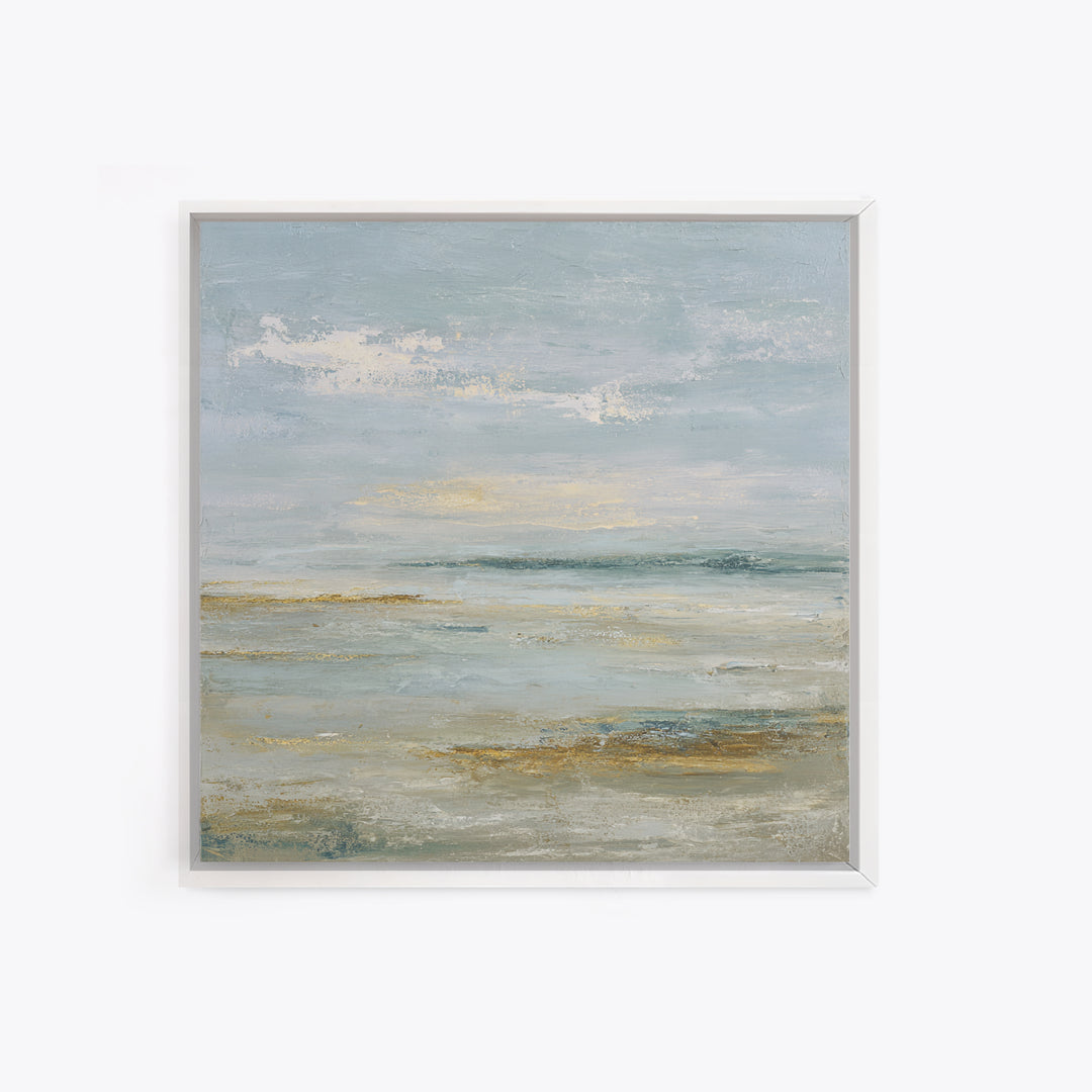 Large Neutral Landscape Framed Canvas Print, Medical Office Art, Textured Painting, Office Decor, Oil Painting, Calm, MOA-1x1-88