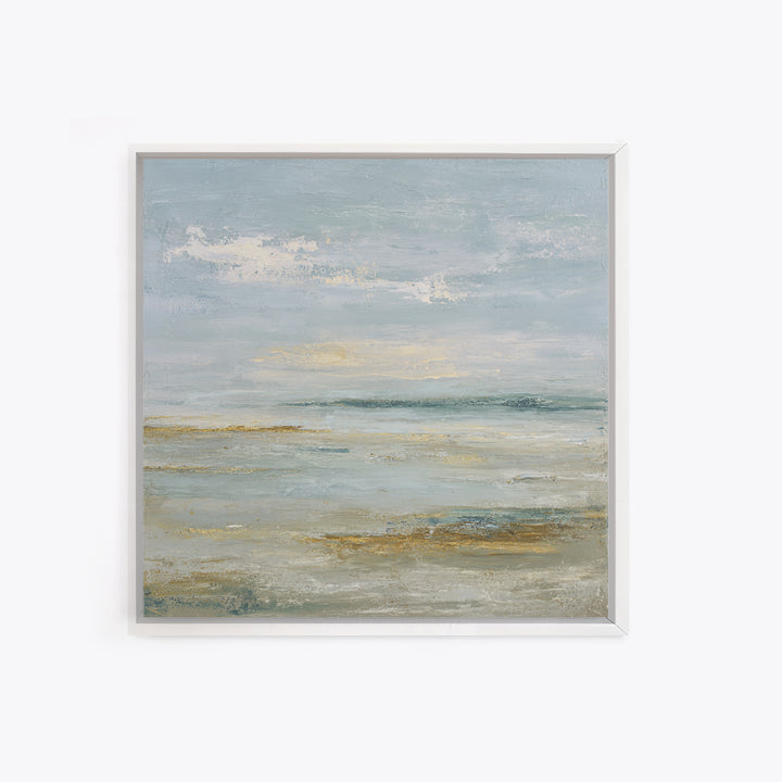 Large Neutral Landscape Framed Canvas Print, Medical Office Art, Textured Painting, Office Decor, Oil Painting, Calm, MOA-1x1-88