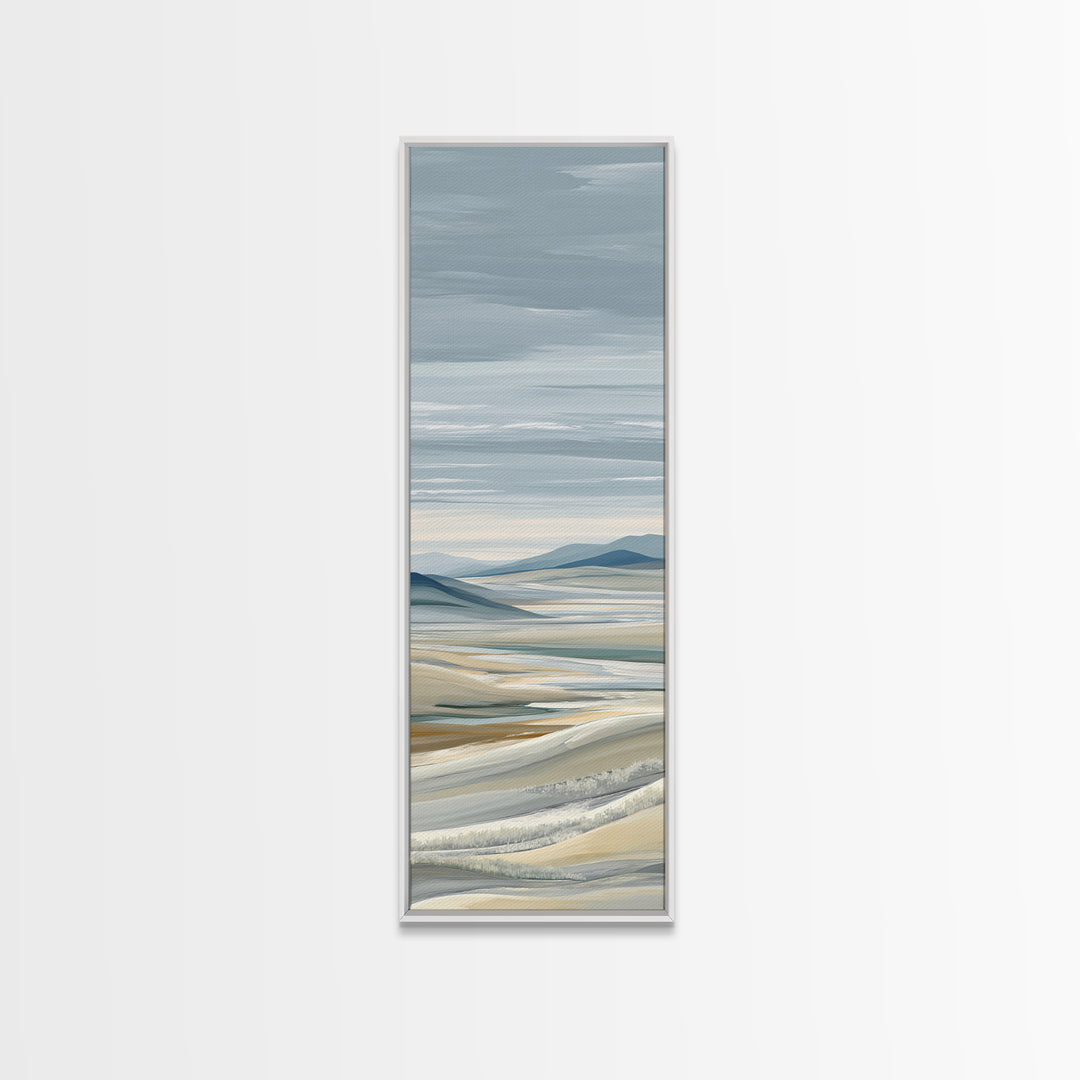 Large Neutral Landscape Canvas Print, Medical Office Art, Healthcare Wall Art, Office Decor, Oil Painting, Calm, Gallery Decor, MOA-1x3-100