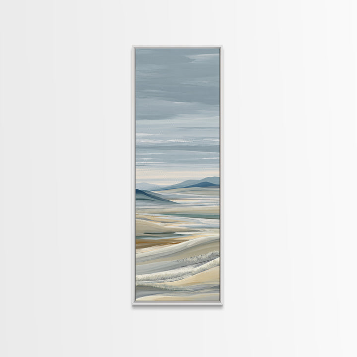 Large Neutral Landscape Canvas Print, Medical Office Art, Healthcare Wall Art, Office Decor, Oil Painting, Calm, Gallery Decor, MOA-1x3-100