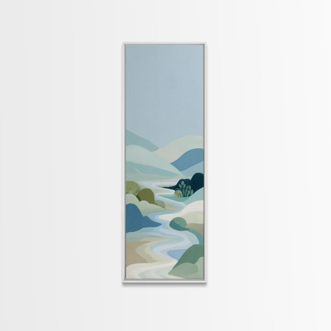 Simple Line Figure Framed Canvas Print, Medical Office Art, Heart Anatomy Print, Office Decor, Oil Painting, Calm, MOA-1x3-30