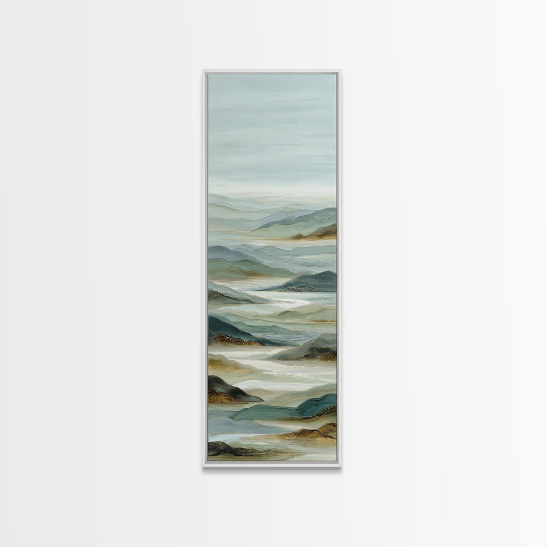 Large Neutral Landscape Framed Canvas Print, Medical Office Art, Fine Art Print, Office Decor, Oil Painting, Calm, Wall Decor, MOA-1x3-4