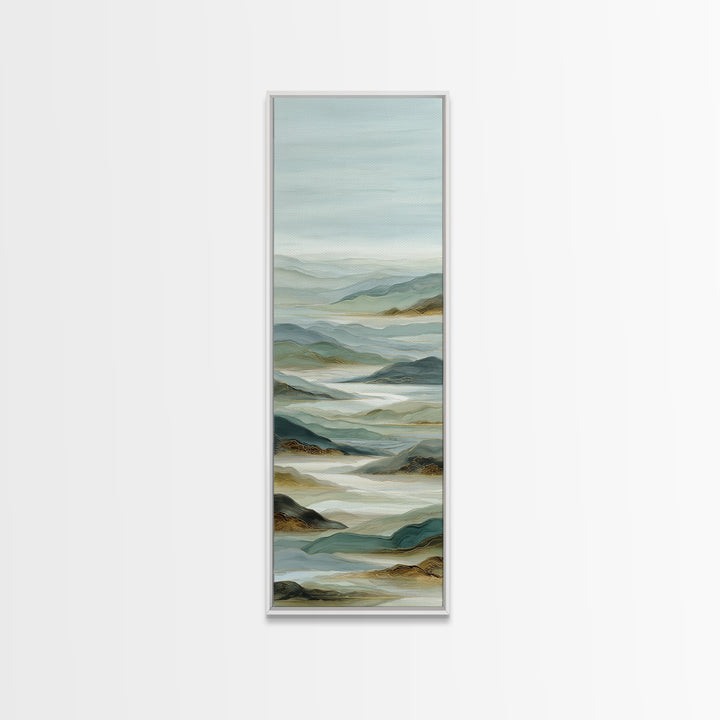 Large Neutral Landscape Framed Canvas Print, Medical Office Art, Fine Art Print, Office Decor, Oil Painting, Calm, Wall Decor, MOA-1x3-4