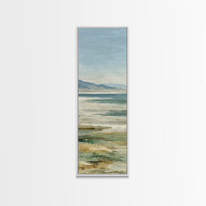 Large Neutral Landscape Framed Canvas Print, Medical Office Art, Home Decor, Office Decor, Fine Art, Calm, Medical Art, MOA-1x3-52