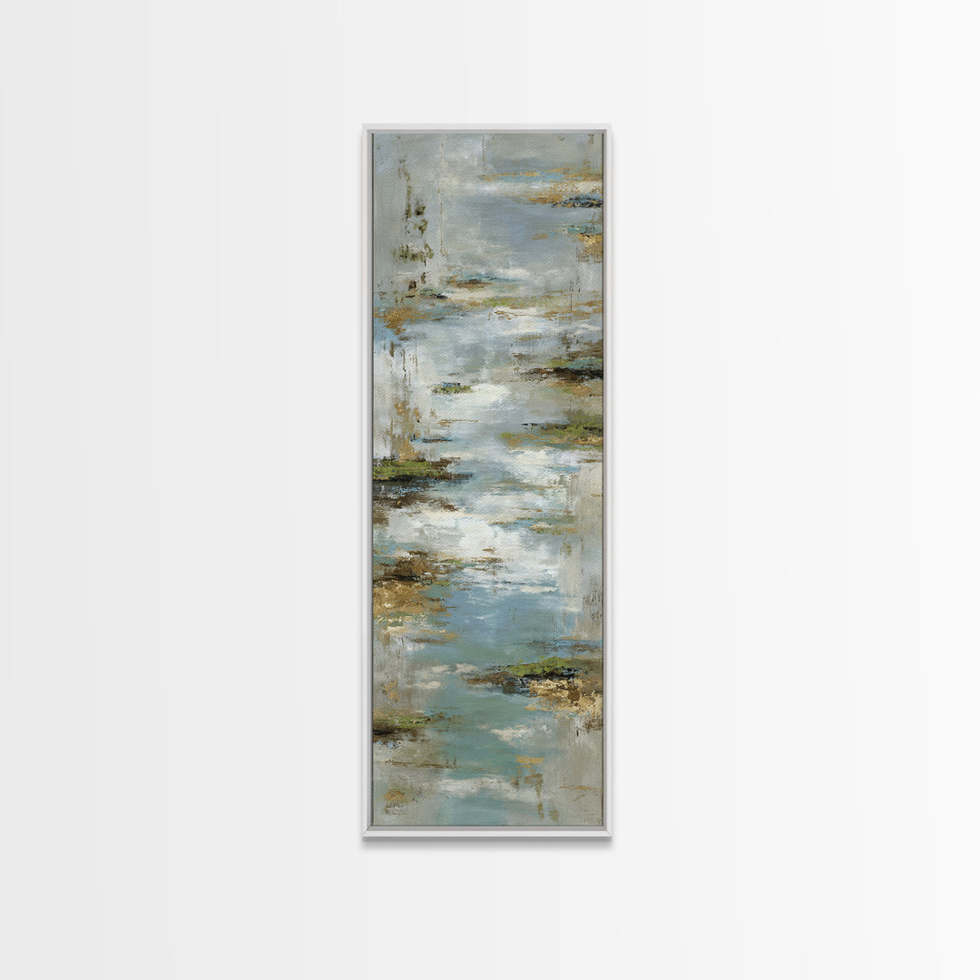 Simple Line Figure Framed Canvas Print, Medical Office Art, Heart Anatomy Print, Office Decor, Oil Painting, Calm, MOA-1x3-54