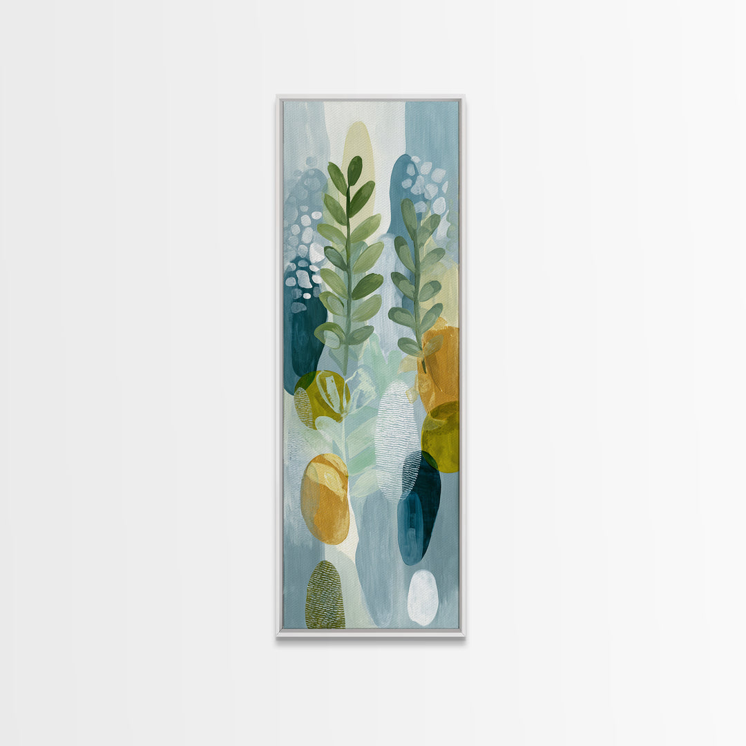 Fresh Citrus and Leaves for Bright Optimism Canvas Print, Medical Office Art, Digital Art, Office Decor, Abstract Art, Calm, MOA-1x3-60