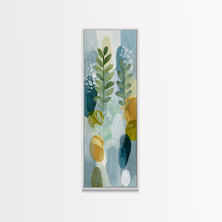 Fresh Citrus and Leaves for Bright Optimism Canvas Print, Medical Office Art, Digital Art, Office Decor, Abstract Art, Calm, MOA-1x3-60