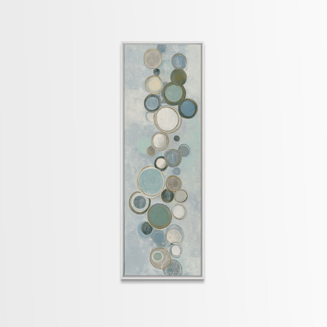Abstract Cells and Circles as Soothing Pattern Canvas Print, Medical Office Art, Office Decor, Abstract Art, Calm, MOA-1x3-65