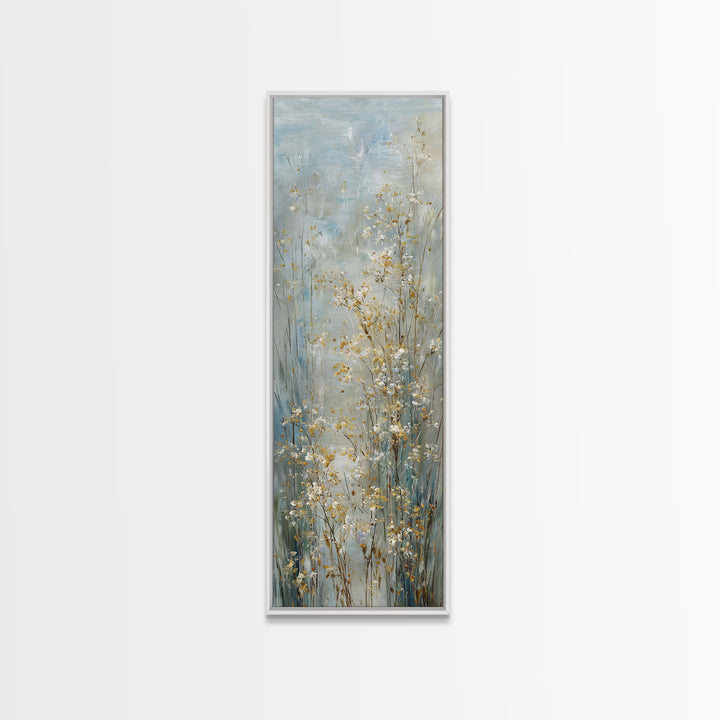Sunlit Meadow with Wildflowers and Calm Mood Canvas Print, Medical Office Art, Animal Art, Office Decor, Fine Art, Calm, MOA-1x3-72